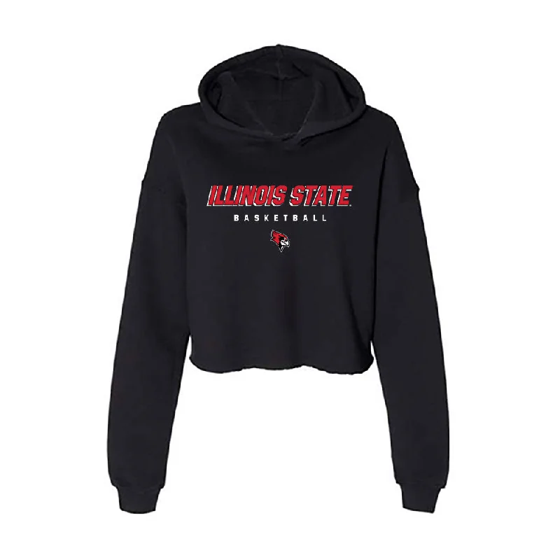 Illinois State - NCAA Women's Basketball : Trista Fayta - Women's Crop Fleece Hoodie Hoodie with Hem Ribbing Snug Secure
