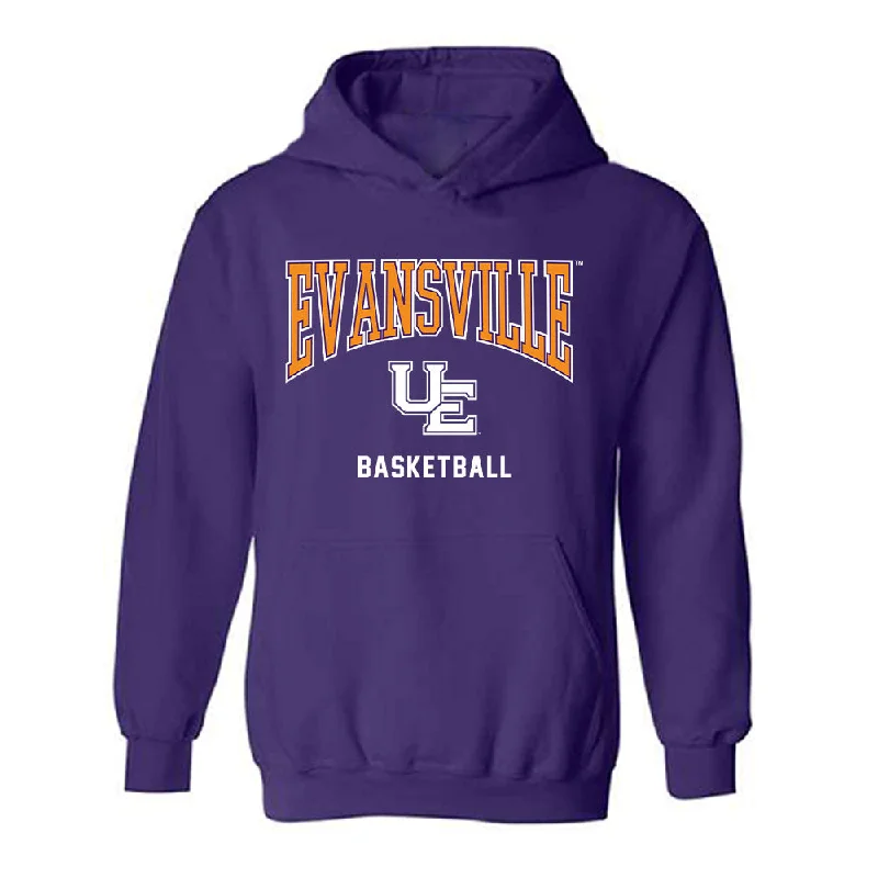 Evansville - NCAA Women's Basketball : Julia Palomo Vicente - Hooded Sweatshirt Hoodie with Hem Fringe Bohemian Relaxed