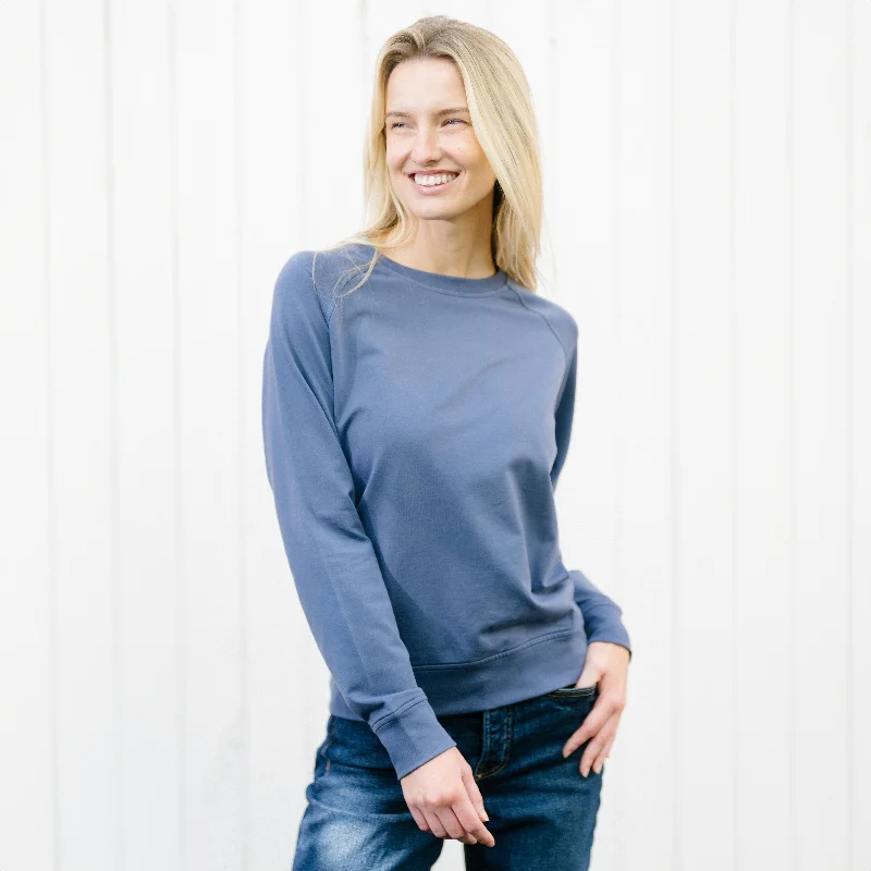 ANNIE CREW SWEATSHIRT Hoodie with Gradient Ombre Colorful