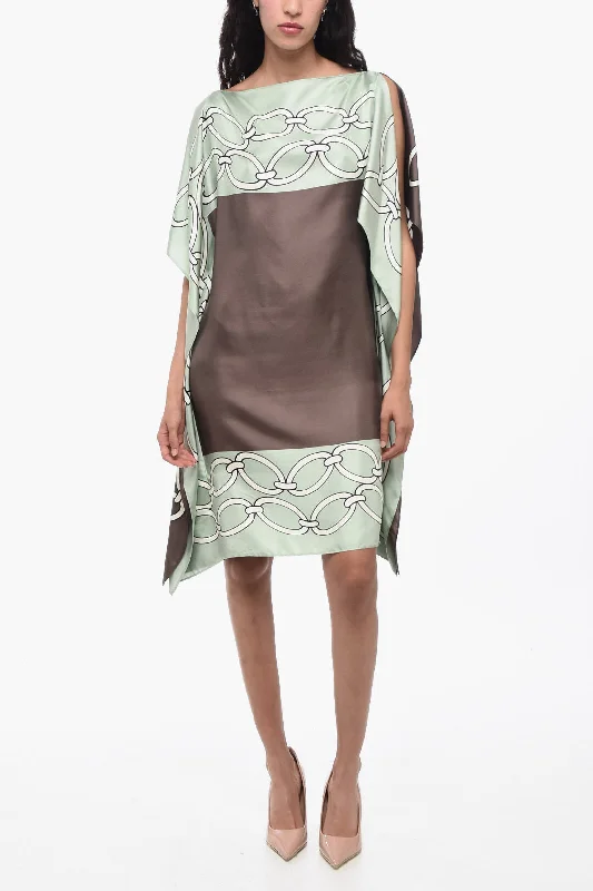 Valentino Silk Tunic Dress with Chain Motif Tunics Versatile stylish