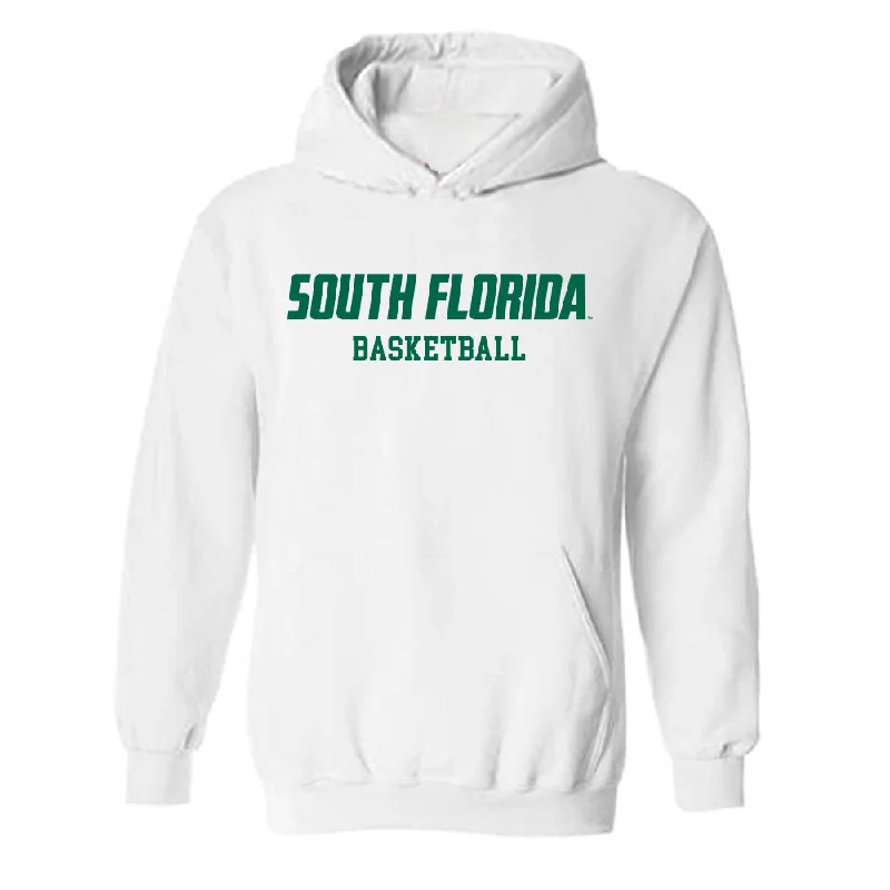 USF - NCAA Women's Basketball : Carla Brito - Classic Fashion Shersey Hooded Sweatshirt Hoodie with Snap Buttons Easy Quick