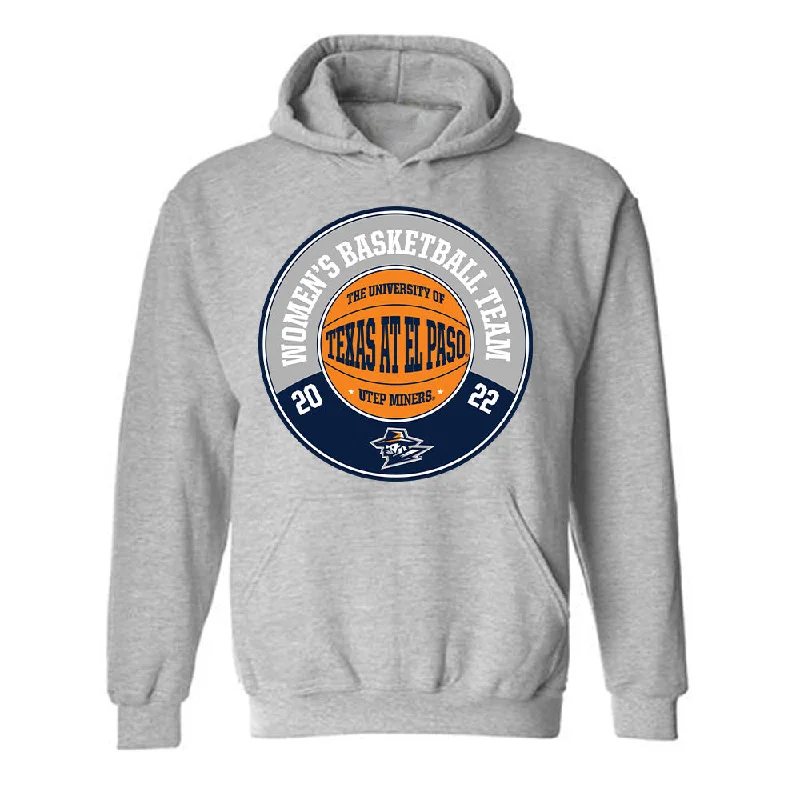 UTEP - NCAA Women's Basketball : Ivane Tensaie - Sports Shersey Hooded Sweatshirt Hoodie with Mesh Breathable Sporty