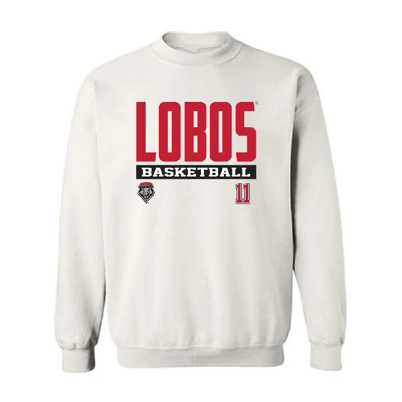 New Mexico - NCAA Women's Basketball : Nayli Padilla Chinea - Classic Fashion Shersey Crewneck Sweatshirt Hoodie with Hem Drawcord Adjustable Customizable
