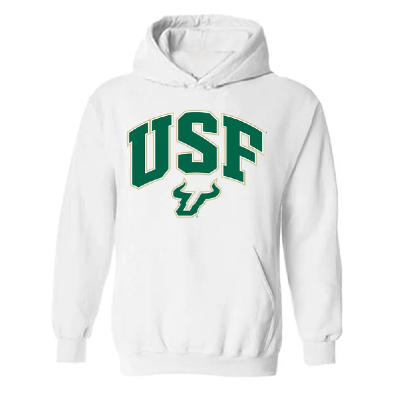 USF - NCAA Women's Basketball : Carla Brito - Classic Fashion Shersey Hooded Sweatshirt Hoodie with Bell Sleeves Flared Feminine