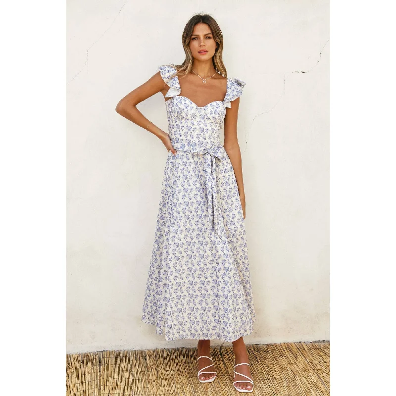 South France Corset Flutter Dress Tunics Trendy modern