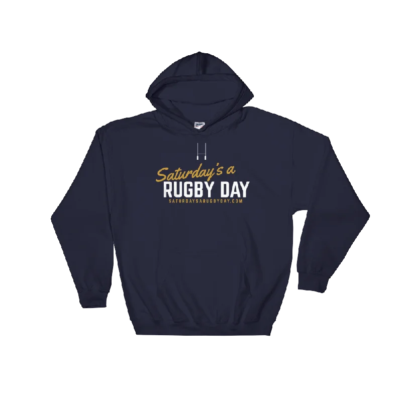 Saturday's a Rugby Day - Hooded Sweatshirt Oversized Hoodie Comfort Casual