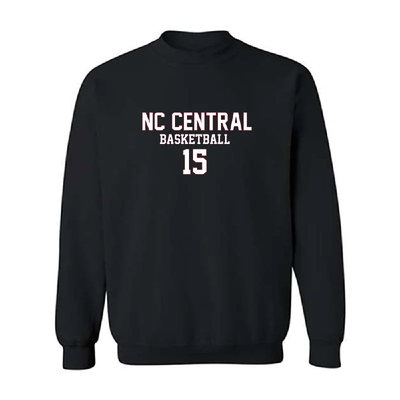 NCCU - NCAA Women's Basketball : Sydney Avoletta - Replica Shersey Crewneck Sweatshirt Hoodie with Contrast Stitching Detailed Premium