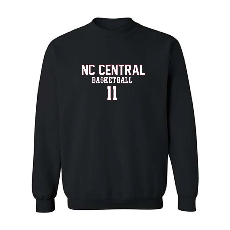 NCCU - NCAA Women's Basketball : Tippy Robertson - Replica Shersey Crewneck Sweatshirt Hoodie with Earth Tones Natural Calm