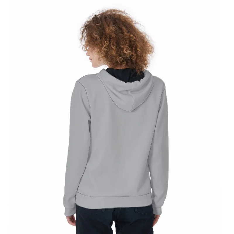 All-Over Print Women's Zip Up Hoodie Hoodie with Oversized Fit Loose Comfortable
