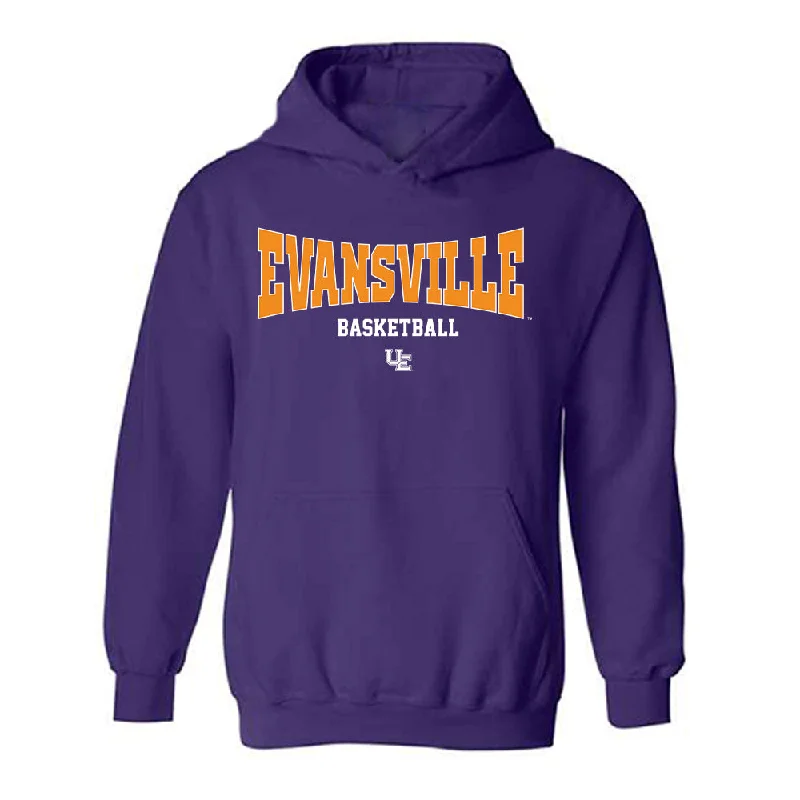 Evansville - NCAA Women's Basketball : Julia Palomo Vicente - Hooded Sweatshirt Hoodie with High-Low Hem Asymmetrical Trendy