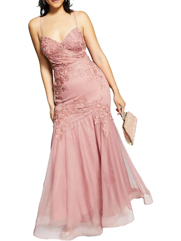 Juniors Womens Embellished Mermaid Evening Dress Tunics Versatile all-occasion
