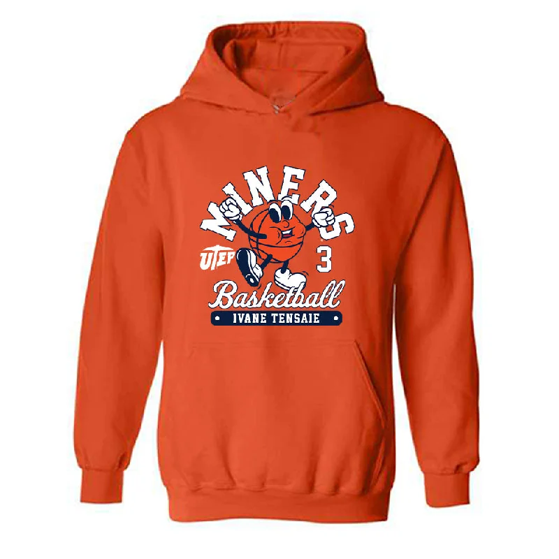 UTEP - NCAA Women's Basketball : Ivane Tensaie - Fashion Shersey Hooded Sweatshirt Hoodie with Color Block Contrast Stylish