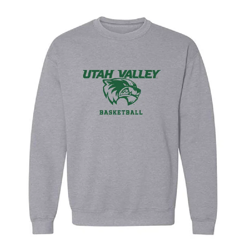 Utah Valley - NCAA Women's Basketball : Halle Nelson - Classic Fashion Shersey Crewneck Sweatshirt Hoodie with Batwing Sleeves Loose Dramatic