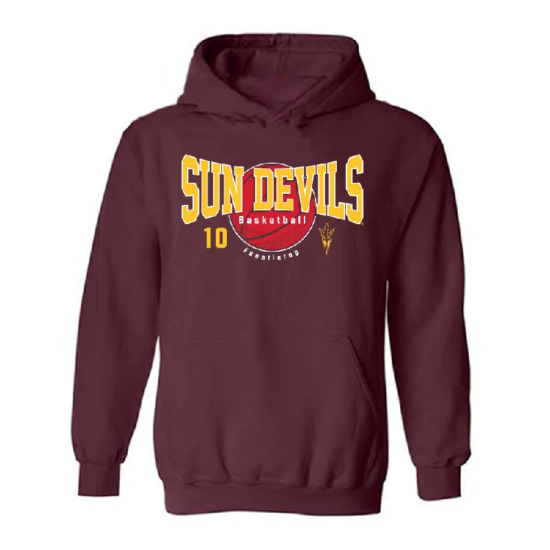 Arizona State - NCAA Women's Basketball : Kennedy Fauntleroy - Classic Fashion Shersey Hooded Sweatshirt Hoodie with Ribbed Hem Stretchable Secure Arizona State - NCAA Women's Basketball : Kennedy Fauntleroy - Classic Fashion Shersey Hooded Sweatshirt Hoodie with Ribbed Hem Stretchable Secure