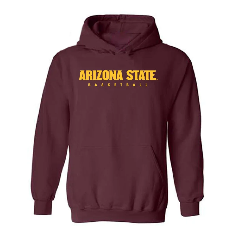 Arizona State - NCAA Women's Basketball : Kennedy Fauntleroy - Classic Shersey Hooded Sweatshirt Hoodie with Embroidery Detailed Premium Arizona State - NCAA Women's Basketball : Kennedy Fauntleroy - Classic Shersey Hooded Sweatshirt Hoodie with Embroidery Detailed Premium
