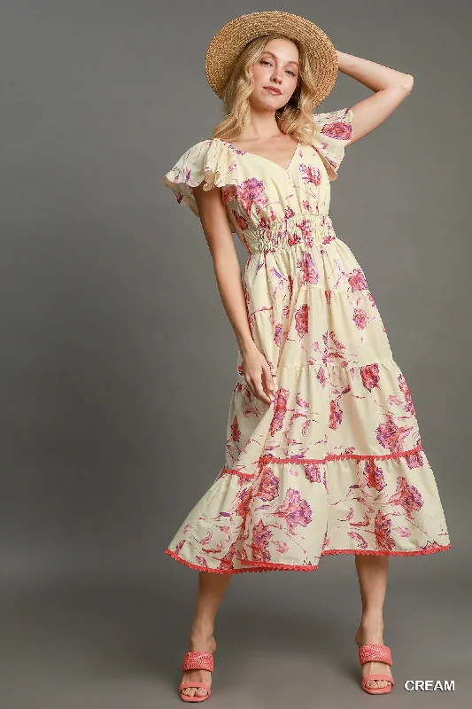 Spring Days Floral Dress Tunics Ceremony elegant