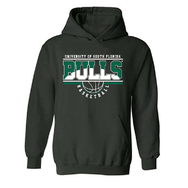 USF - NCAA Women's Basketball : Carla Brito - Classic Shersey Hooded Sweatshirt Hoodie with Ribbed Hem Stretchable Secure