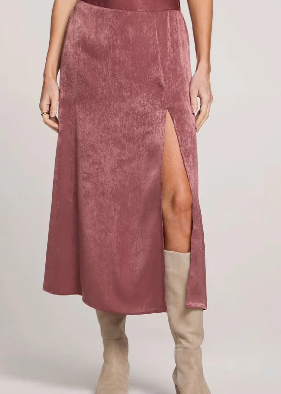 Narissa Midi Skirt cashmere skirt fine