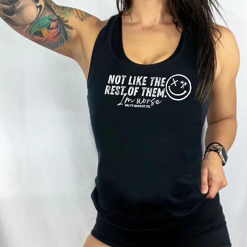 Ladies "I’m worse" Racerback Tank seamless tank top