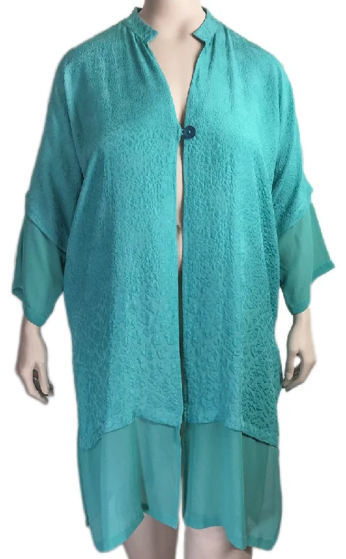 Dressori Silk Cloque Duster Jacket Cotton Jacket Linen Jacket Terry Jacket