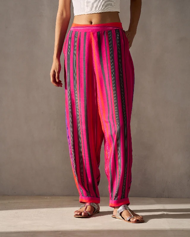 Midori Pants - Multi Color High-Waist Trousers