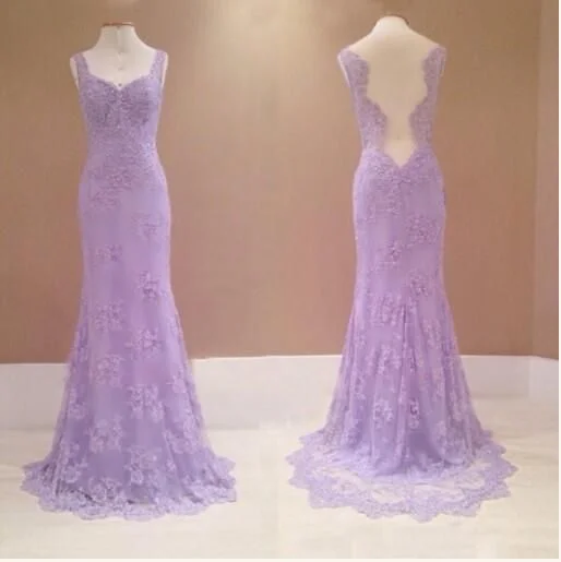 charming lilac prom dresses lace vintage prom gown mermaid formal gowns lace party dress lace evening dress 2024 Tunics Velvet soft