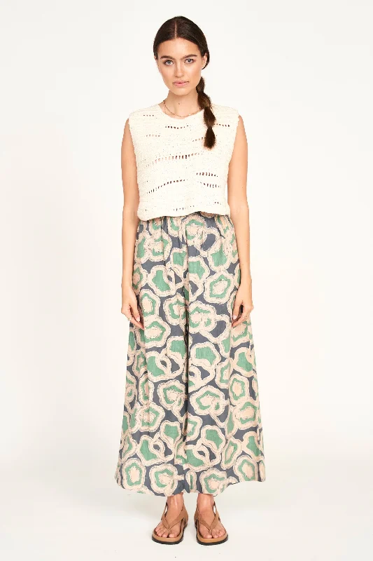 Mirth Pant in Marine Puddles Soft Sweatpants Style