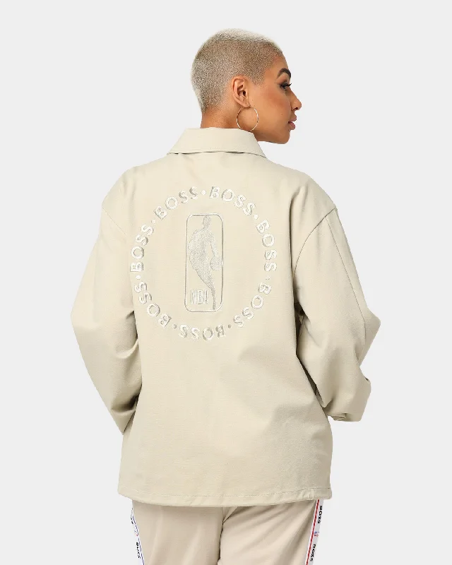 Hugo Boss Hugo Boss X NBA Coach Jacket Light Beige Welt Pockets Slit Pockets Flap Pockets