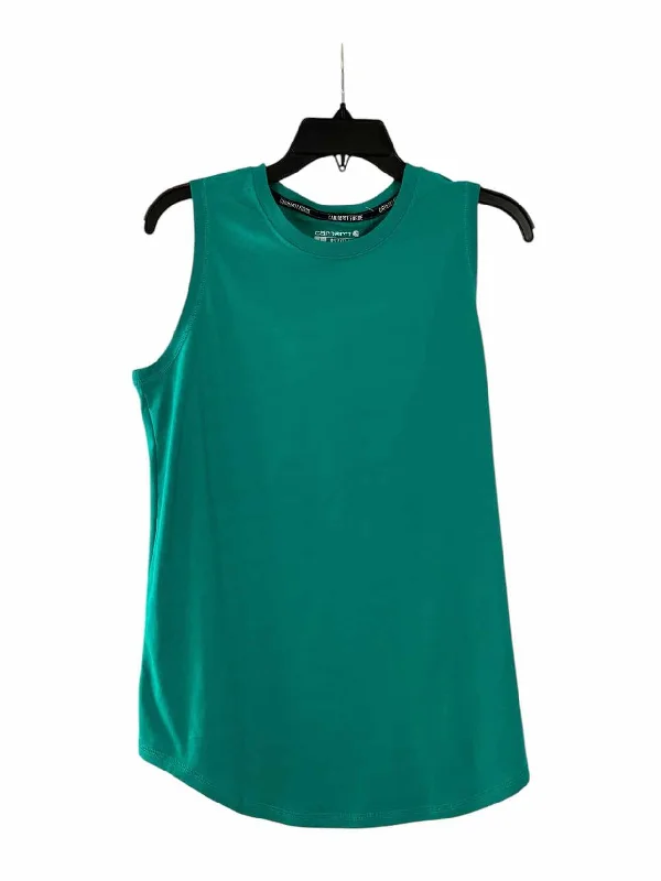 Carhartt Size L Teal Tank Top lemon yellow tank