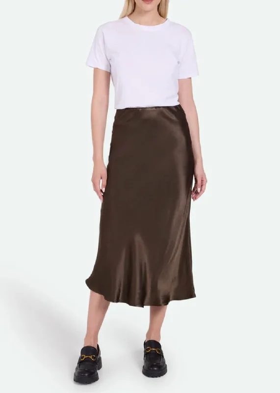 Valentinas Midi Skirt linen skirt light
