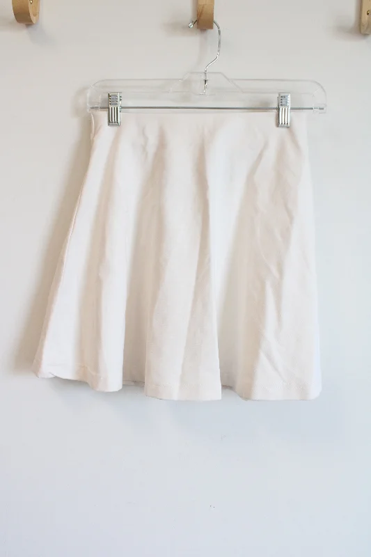 NEW H&M White Skater Skirt | XS chiffon skirt lightweight