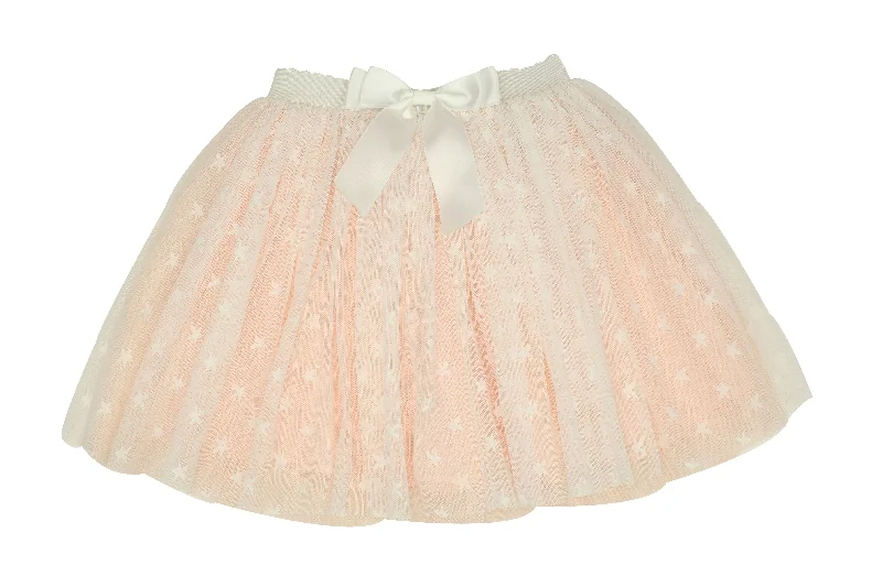 Little Girls Star Embroidered Skirt denim skirt durable