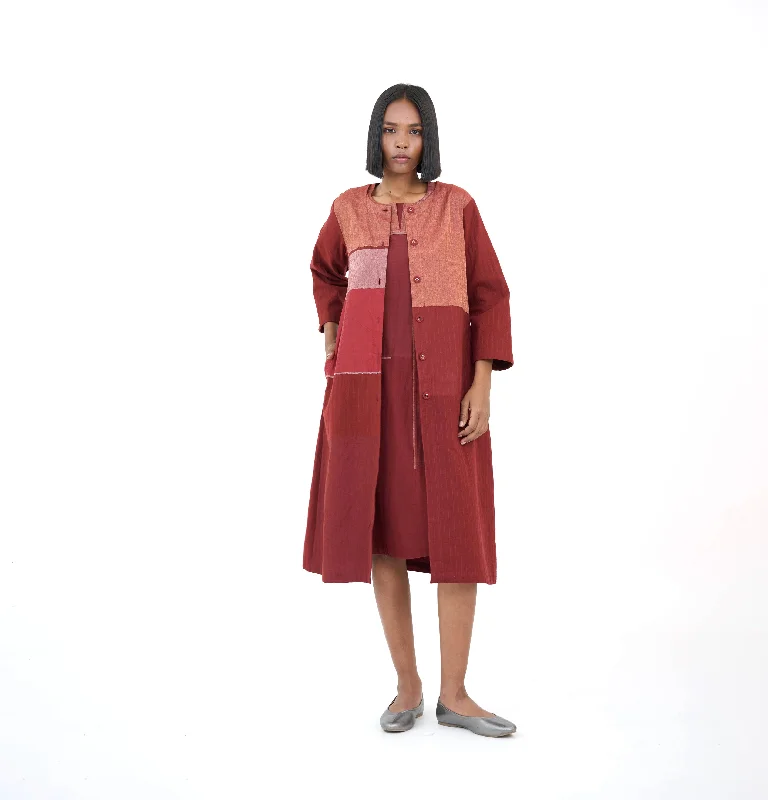 Zari Block Jacket Toggled Jacket Drawstring Jacket Belted Jacket