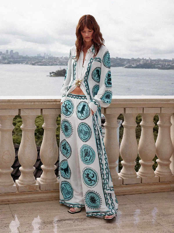 CELESTIAL TILE PANT Cozy Fitted Pants