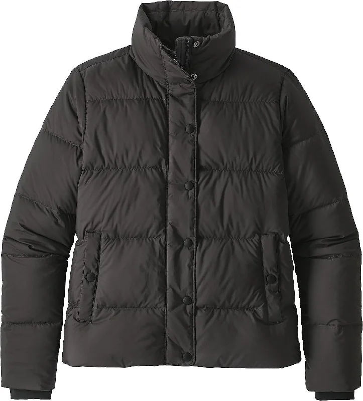 Silent Down Jacket Women's Denim Fabric Leather Fabric Suede Fabric