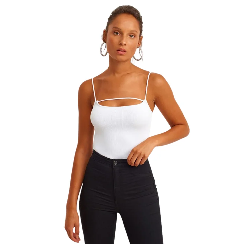 OXXO -  Piping Detailed tank Top long tank top