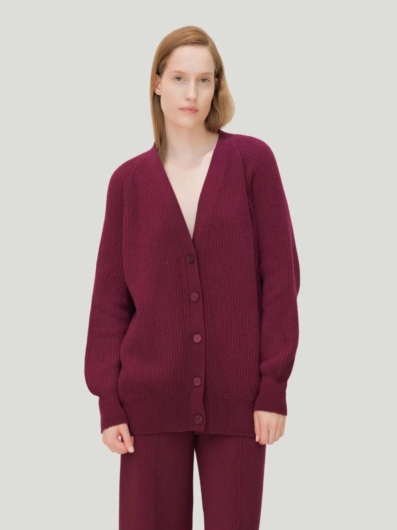 Lèmme Cashmere Ribbed Cardigan Faux Fur Fabric Real Fur Fabric Shearling Fabric