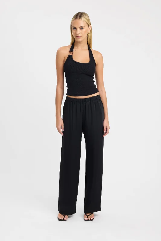 Maria Elastic Pant Formal Wide-Leg Pants