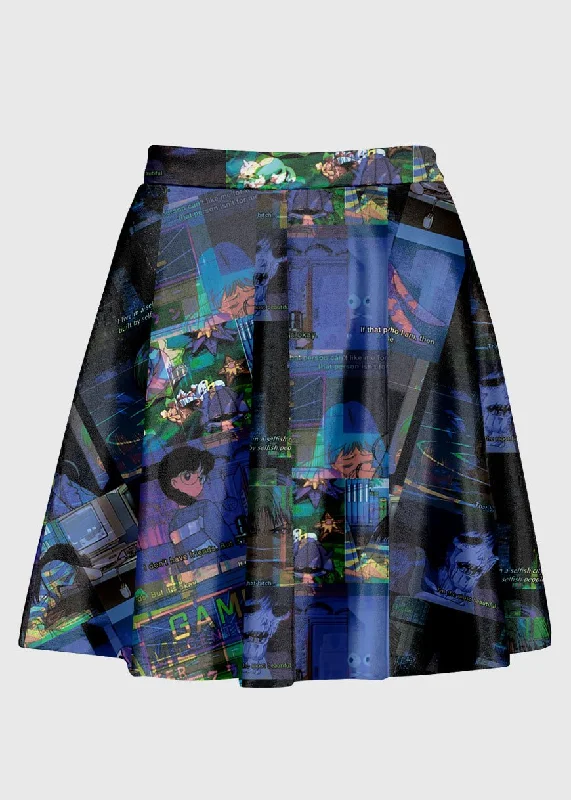 Glitchcore Aesthetic Anime Skirt wrap skirt elegant