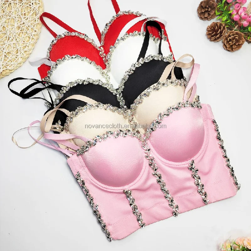 Novance 2022 Dropshipping Womens Clothing Diamond Chain Sling Wears Inside And Outside Plus Size Women'S Tank Tops Plus Size Bra athletic tank top Novance 2022 Dropshipping Womens Clothing Diamond Chain Sling Wears Inside And Outside Plus Size Women'S Tank Tops Plus Size Bra athletic tank top