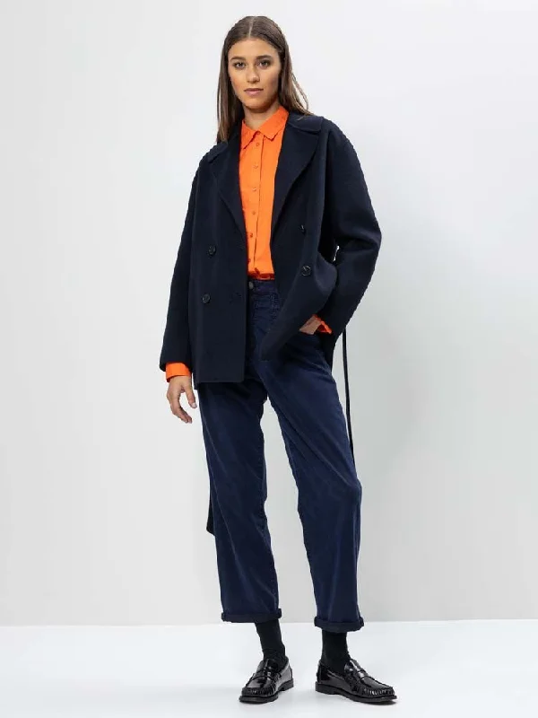 H Navy Jacket Embroidered Jacket Appliqued Jacket Beaded Jacket