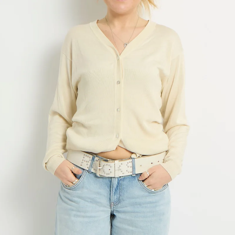 Silk Cardigan - UK 10 Stretchy Elastic Breathable