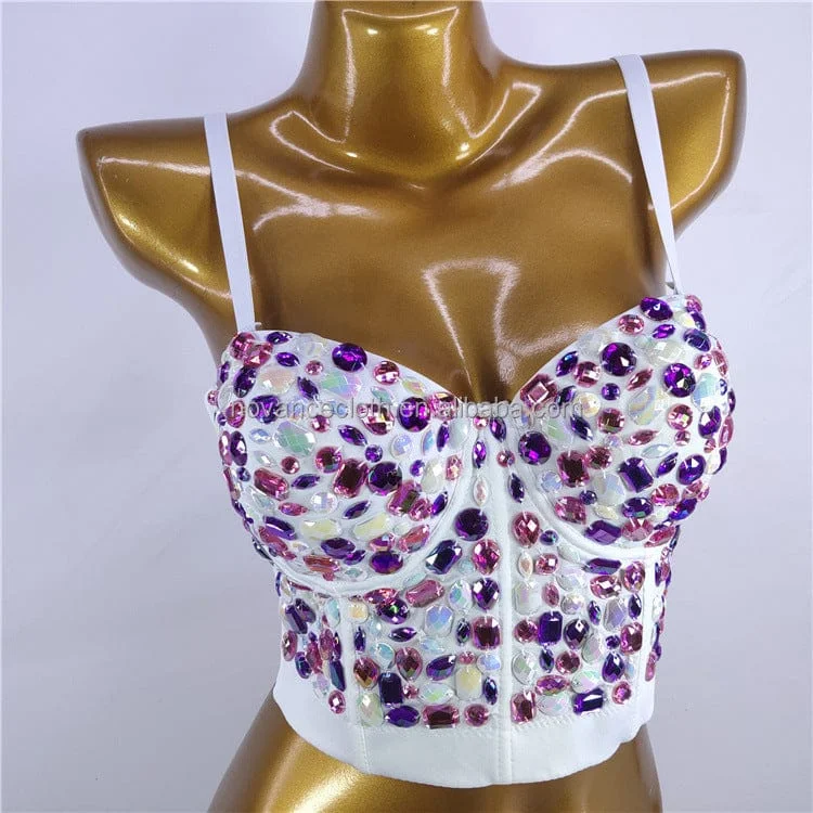 NOVANCE new product 2022 popular Purple treasure color sexy sling fishbone ladies wear women's tank tops for stage wear white tank top NOVANCE new product 2022 popular Purple treasure color sexy sling fishbone ladies wear women's tank tops for stage wear white tank top