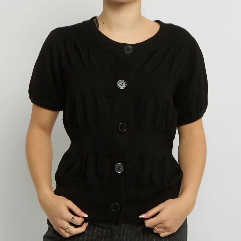 Calvin Klein Short Sleeve Cardigan - UK 10 Stylish Fashionable Trendy