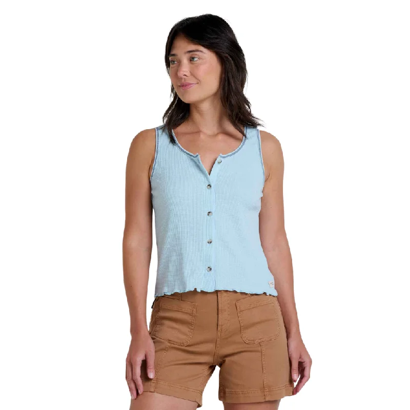 Toad & Co Women's Foothill Button Tank athletic tank top