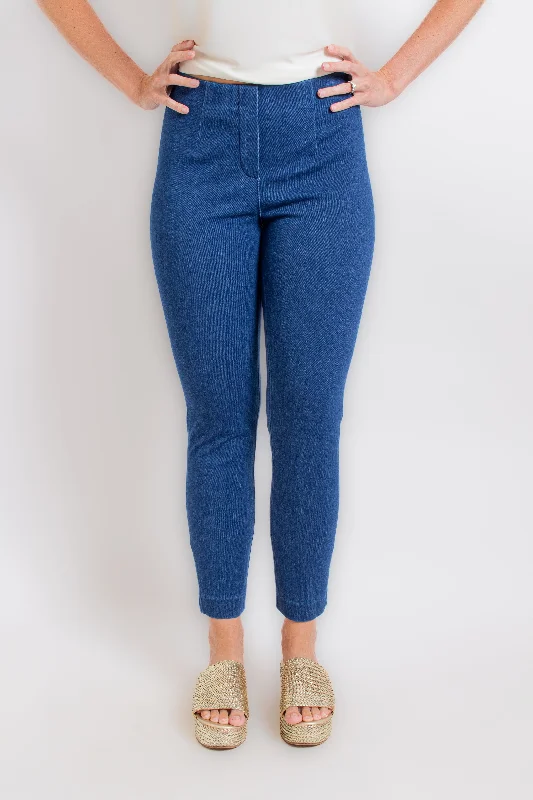 Sasha True Blue Denim Pant Lightweight Jogger Pants