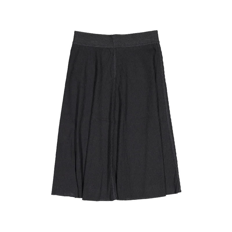 FYI Black Classic Rib Skirt lace skirt feminine