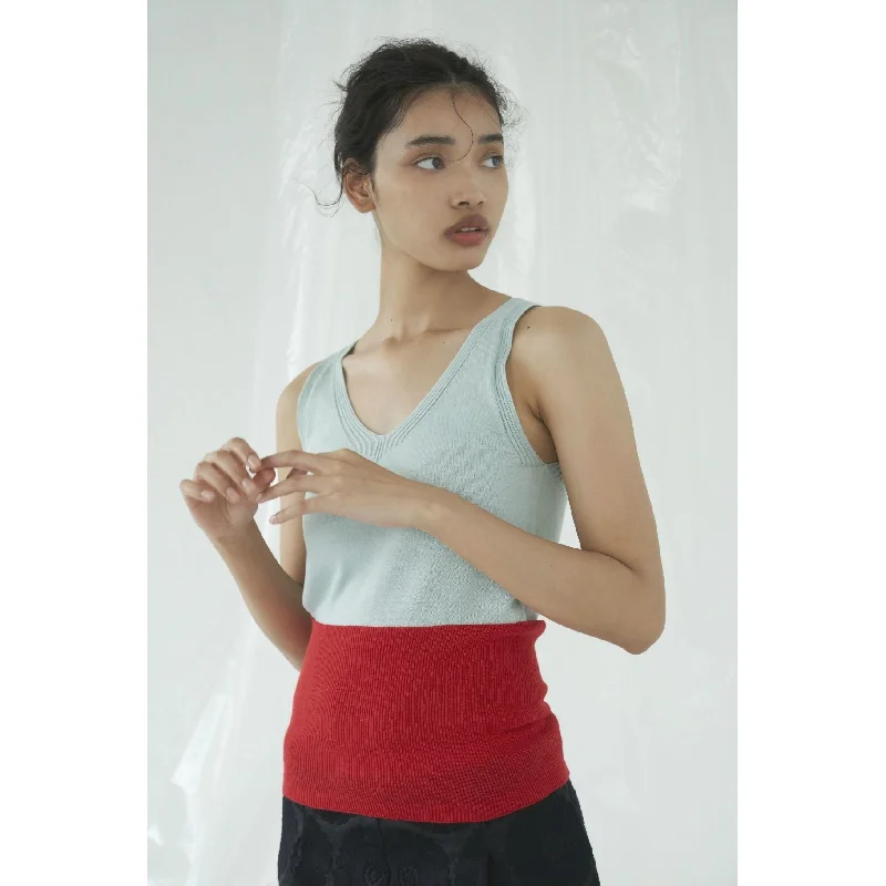 SILK / COTTON Fluffy Tank Top cozy tank top