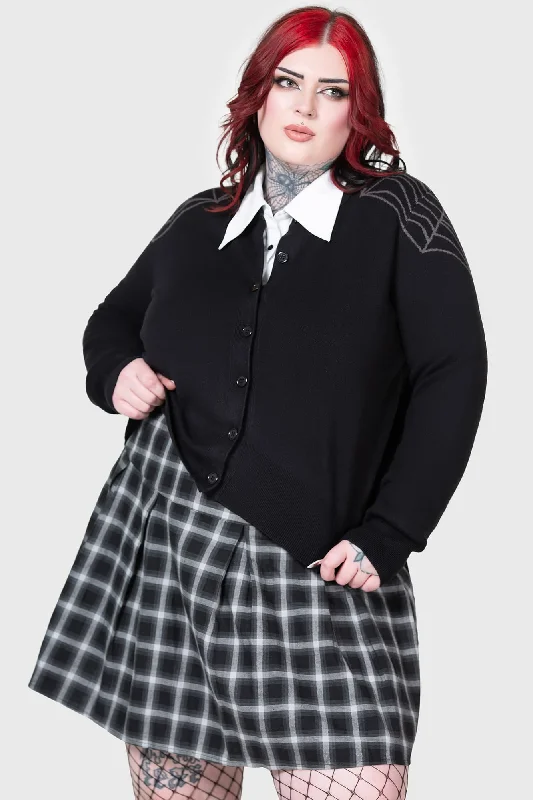 Web With It Cardigan [PLUS] Stretchy Elastic Breathable
