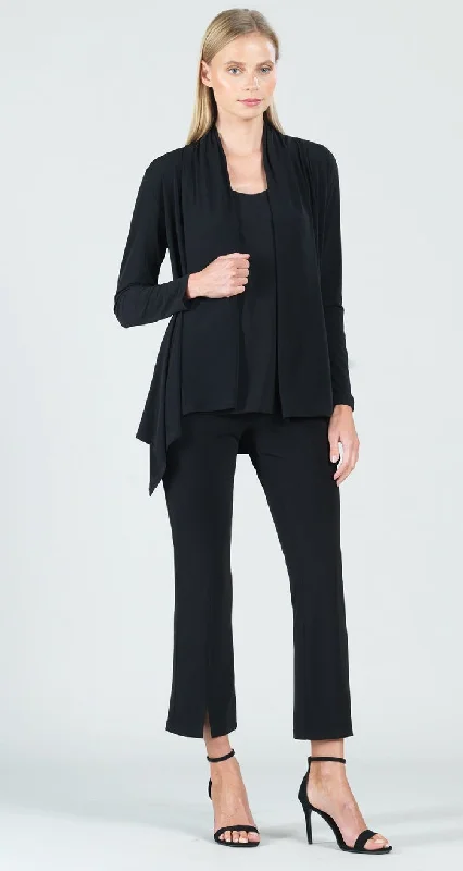 Black Soft Knit Cardigan Stylish Fashionable Trendy